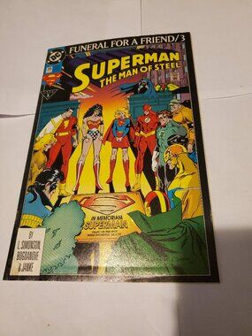 DC SUPERMAN THE MAN OF STEEL # 20 FUNERAL FOR A FRIEND 3 COMIC BOOK